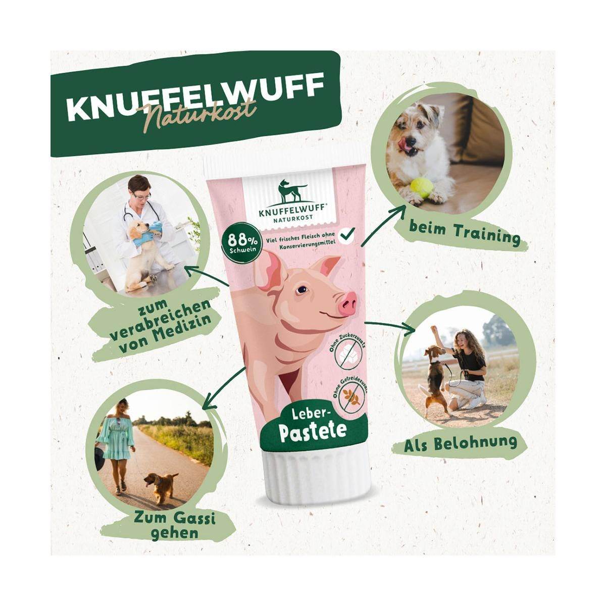Knuffelwuff Tuben Snack Leber-Pastete - Beagletuff