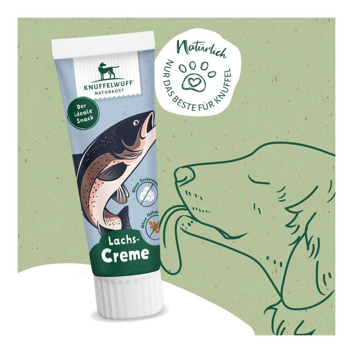 Knuffelwuff Tuben Snack Lachs - Beagletuff
