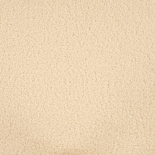 Ecrufarbener, weicher und strukturierter Curly-Stoff mit Fleece-Optik #Curly Stoff_Ecru