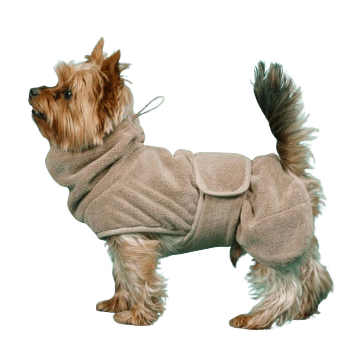 PAIKKA Drying Coat Taupe - Beagletuff