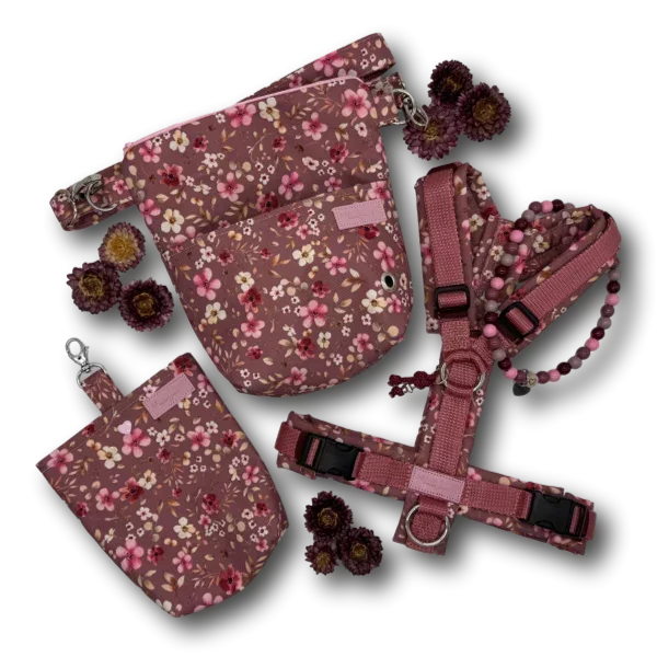 BT WuffBag Blütenzauber mauve - Beagletuff