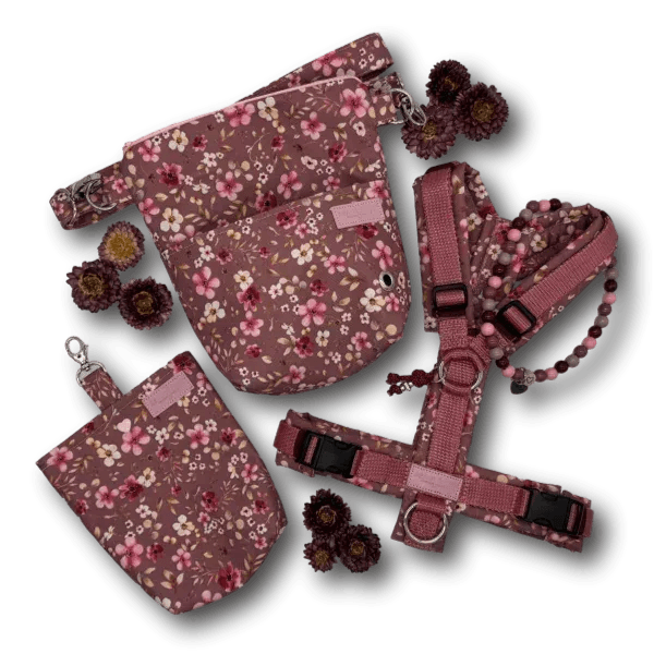 Y-Geschirr BT EasyWalk® Blütenzauber mauve Gr. S - Beagletuff