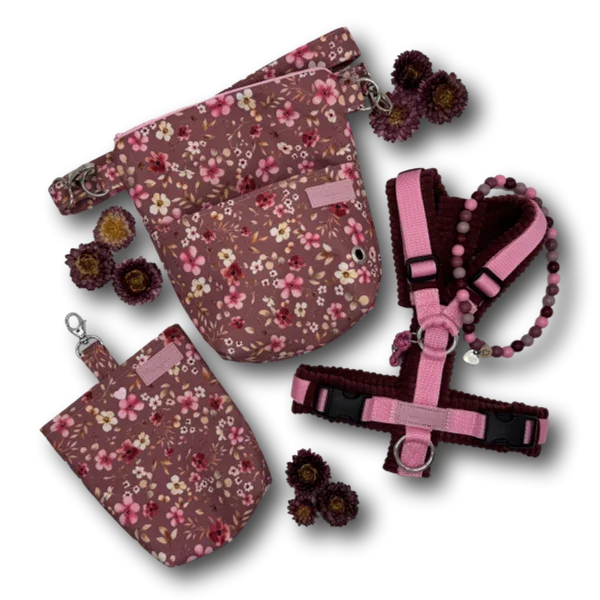 Y-Geschirr BT EasyWalk® Cord bordeaux rosa Gr. XS - Beagletuff