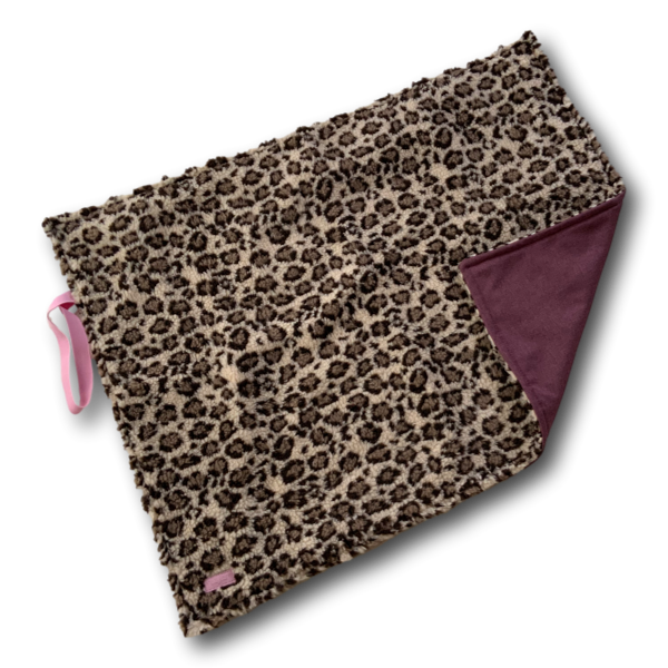 BT SnuggleGo Leopard pflaume Leinenoptik