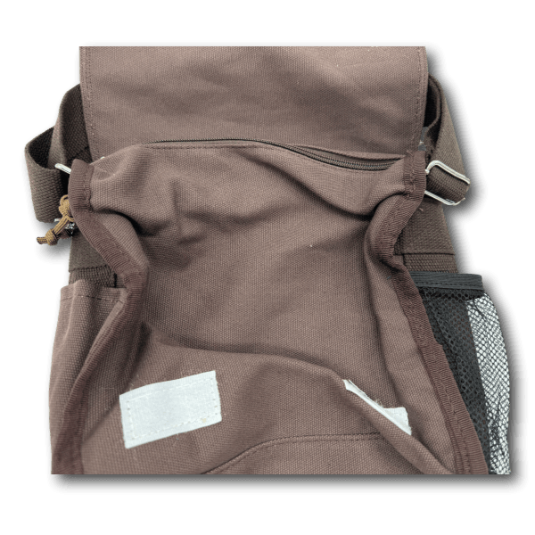 Canvastasche Schultertasche dunkelbraun Edition Hundeliebe - Beagletuff