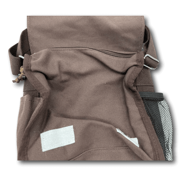 Canvastasche Schultertasche dunkelbraun Edition Hundeliebe - Beagletuff