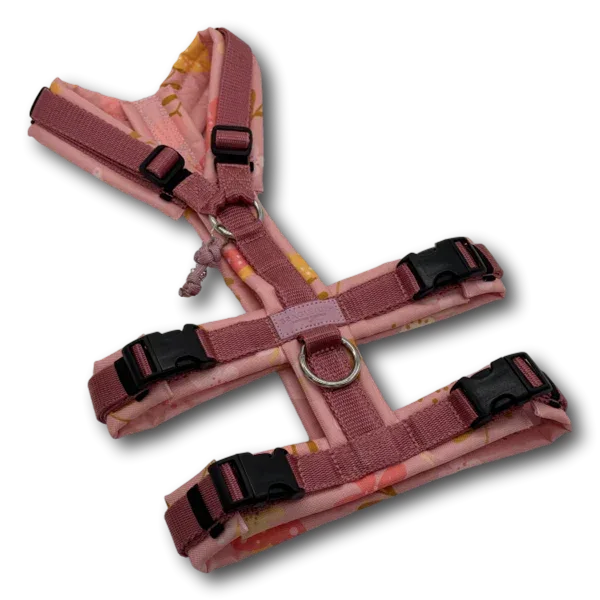 Sicherheitsgeschirr BT EasyWalk® Plus Blumenwiese rosa Gr. S - Beagletuff