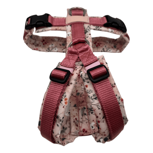 Y-Geschirr BT EasyWalk® Miniblumen rosa altrosadunkel - Beagletuff