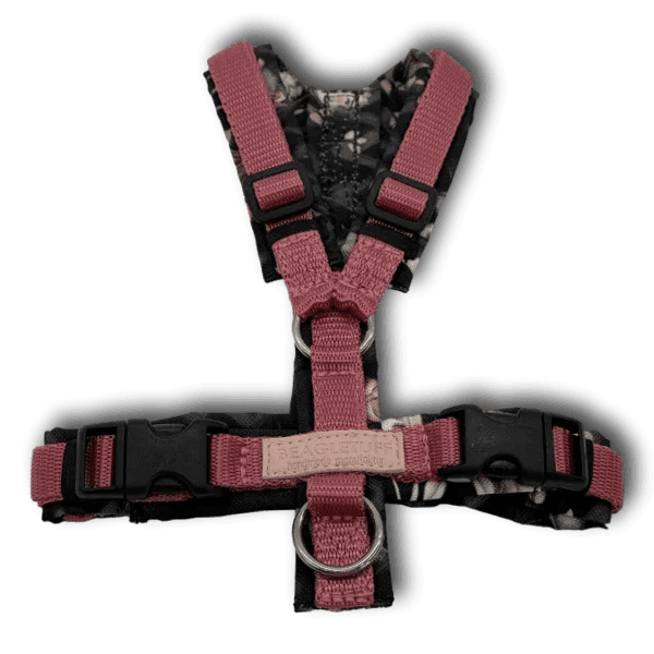 Y-Geschirr BT EasyWalk® Gr. XXS altrosadunkel/Waldtiere - Beagletuff