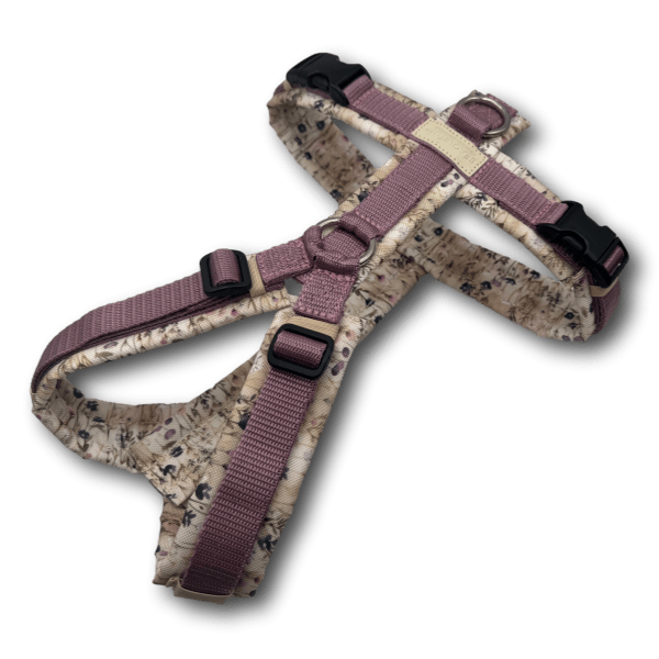 Y-Geschirr BT EasyWalk® Miniblumen beige altrosa - Beagletuff