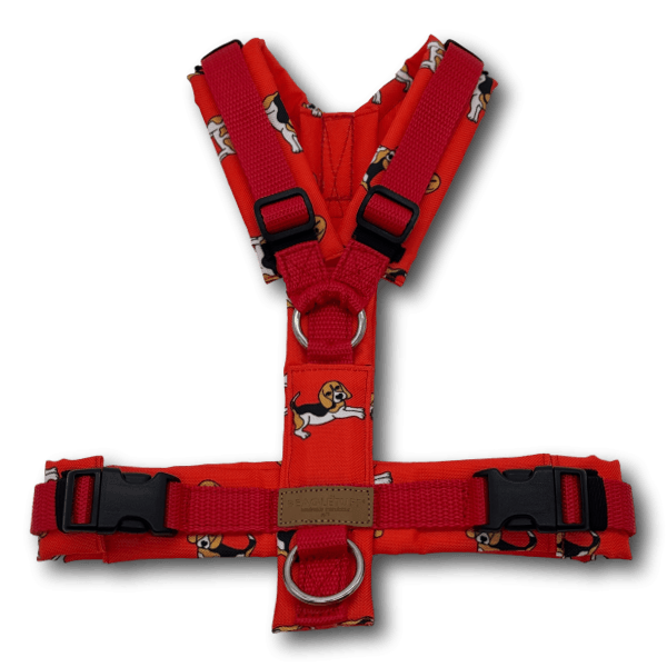 Y-Geschirr BT EasyWalk® Edition Beagle Ella rot Gr. S - Beagletuff