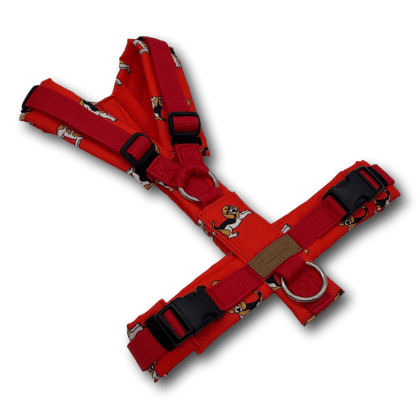 Y-Geschirr BT EasyWalk® Edition Beagle Ella rot Gr. S - Beagletuff