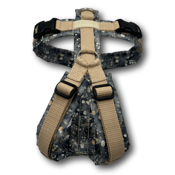 Y-Geschirr BT EasyWalk® Miniblumen blau beige - Beagletuff