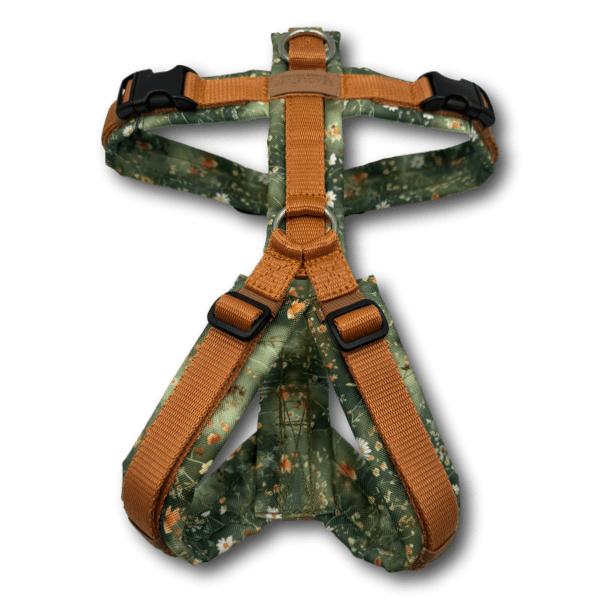 Y-Geschirr BT EasyWalk® Miniblumen grün curry - Beagletuff