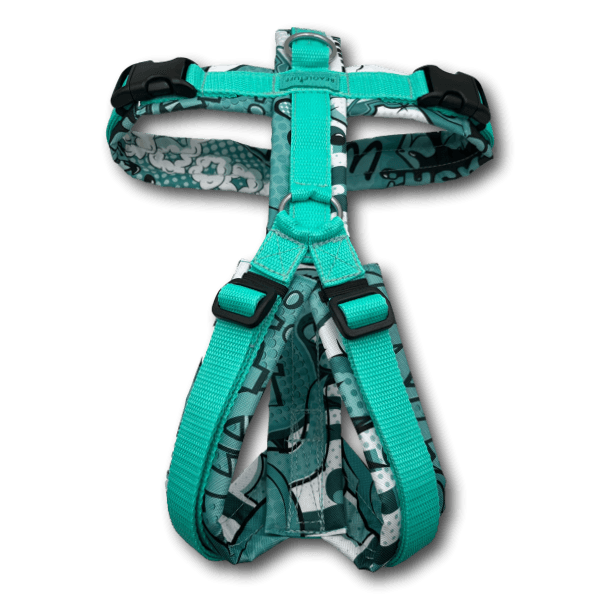 Y-Geschirr BT EasyWalk® Comic petrol - Beagletuff