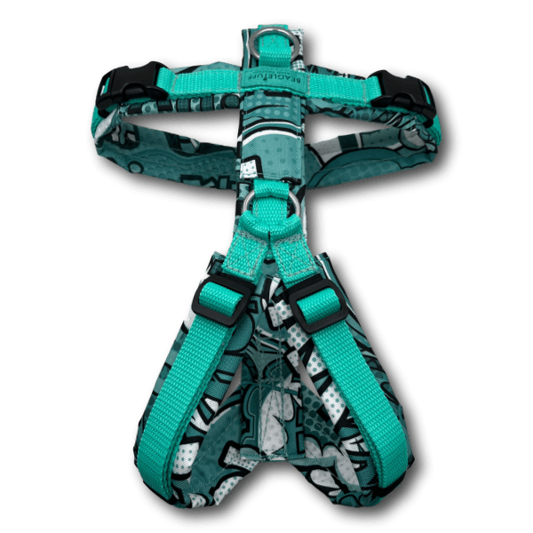 Y-Geschirr BT EasyWalk® Comic petrol - Beagletuff