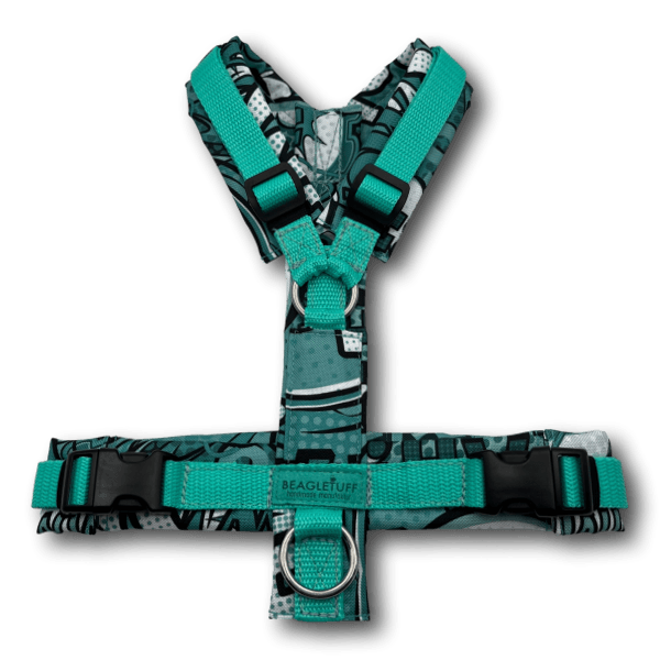 Y-Geschirr BT EasyWalk® Comic petrol - Beagletuff