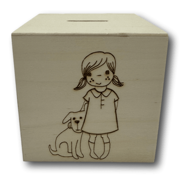 Holzspardose Spardose Hundeliebe - Beagletuff