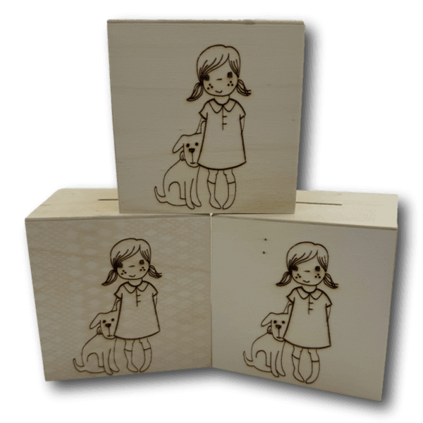 Holzspardose Spardose Hundeliebe - Beagletuff