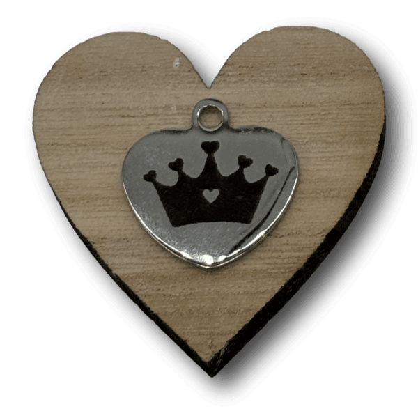 Edelstahl Hundemarke personalisiert Herz oder Knochen - Beagletuff