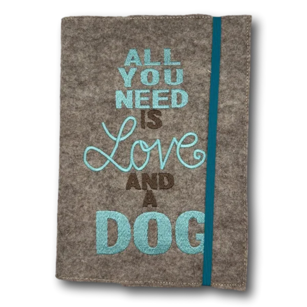 Kalender 2026 aus Wollfilz mit Hundemotiv - Beagletuff