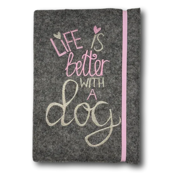 Kalender 2026 aus Wollfilz mit Hundemotiv - Beagletuff