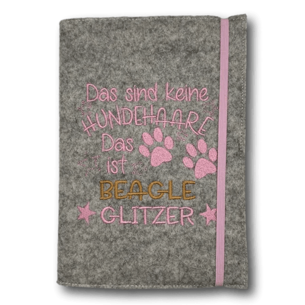 Kalender 2026 aus Wollfilz mit Hundemotiv - Beagletuff