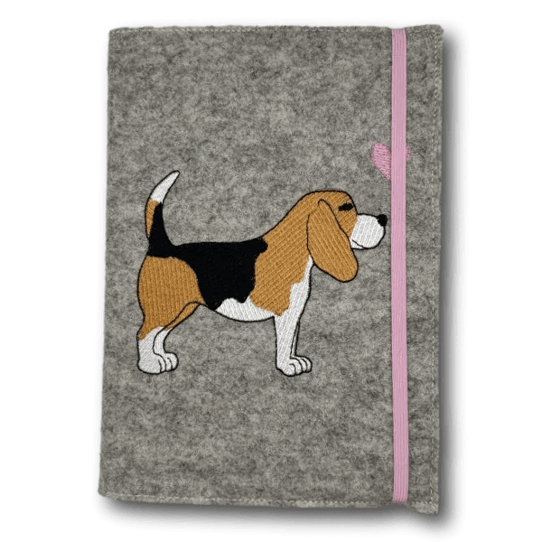 Kalender 2026 aus Wollfilz mit Hundemotiv - Beagletuff