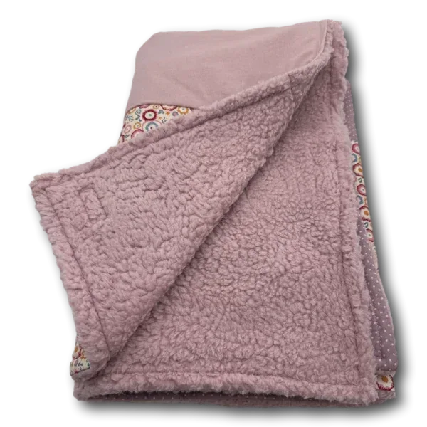 Hunde Kuscheldecke Patchwork Hundeliebe altrosa beige - Beagletuff