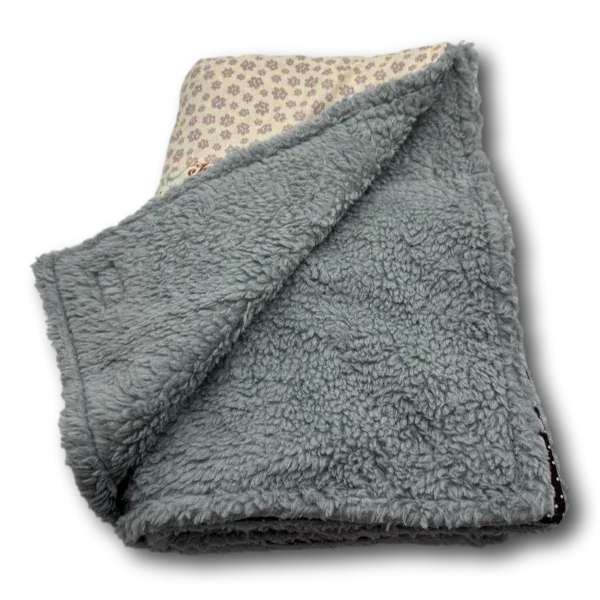 Hunde Kuscheldecke Patchwork Love my dog braun beige - Beagletuff