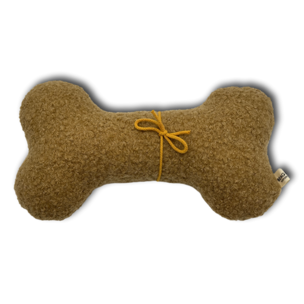 Beagletuff Kuschelknochen Bouclé camel - Hundespielzeug
