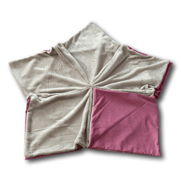 Sternenbodenkissen Gr. L taupe/altrosa - Beagletuff