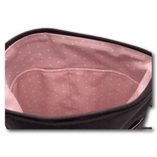 BT WuffBag Hundeliebe dunkelbraun rosa - Beagletuff
