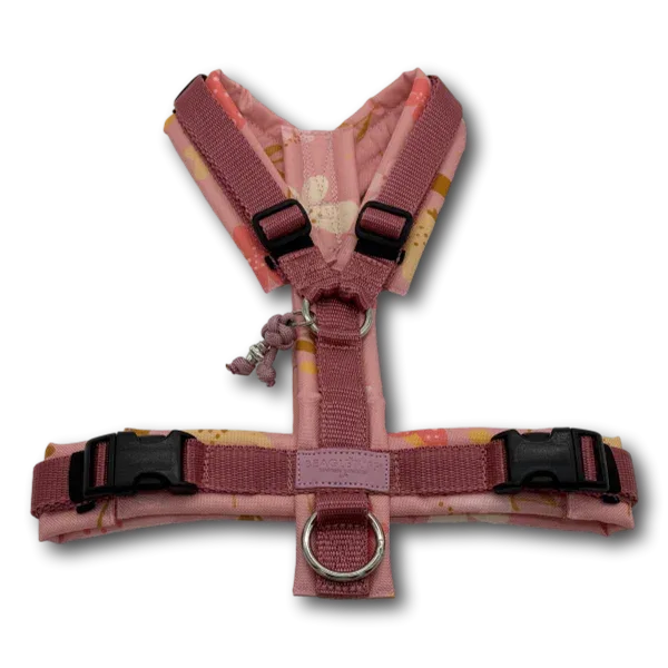 Y-Geschirr BT EasyWalk® Blumenwiese rosa Gr. S - Beagletuff