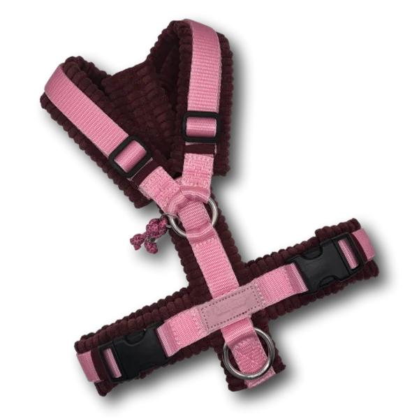 Y-Geschirr BT EasyWalk® Cord bordeaux rosa Gr. XS - Beagletuff