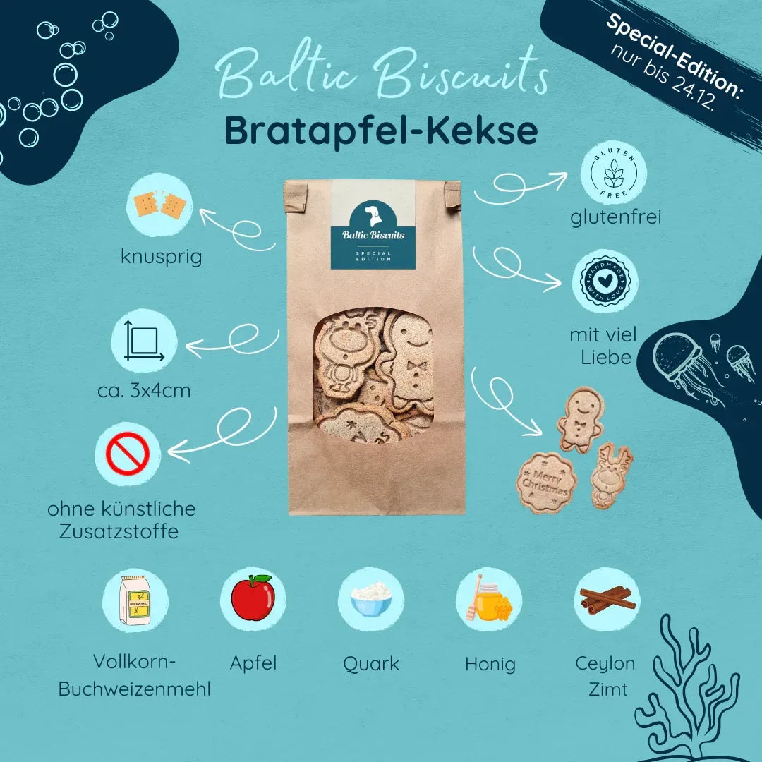 Baltic Biscuits Bratapfel Kekse - Beagletuff
