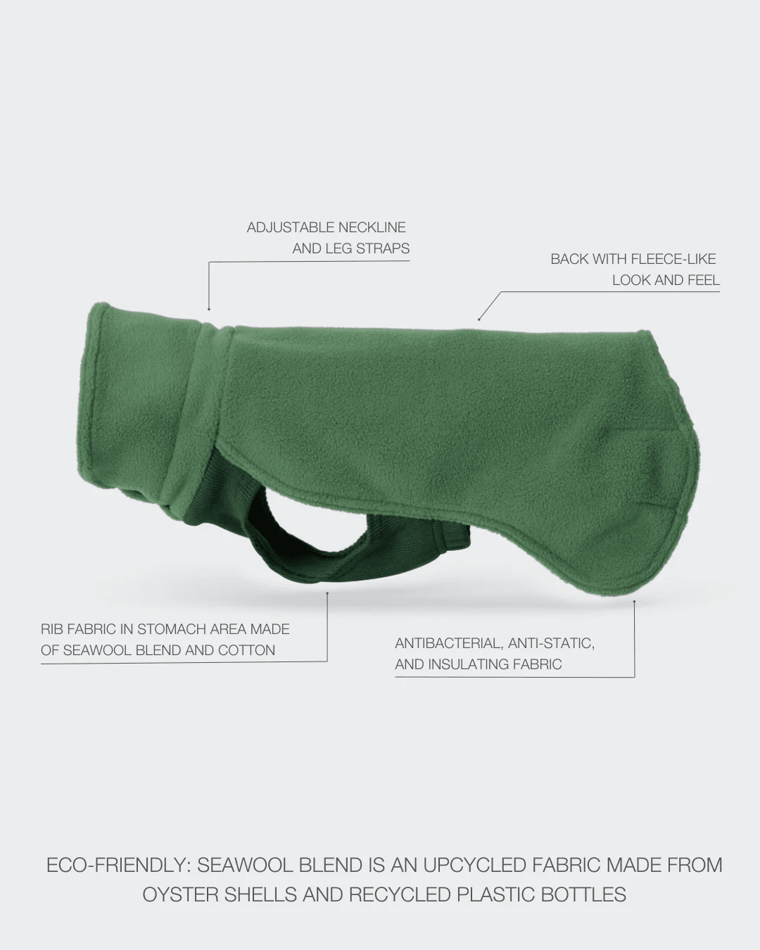 PAIKKA Seawool Shirt Green - Beagletuff