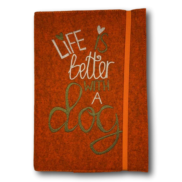 Kalender 2026 aus Wollfilz mit Hundemotiv - Beagletuff