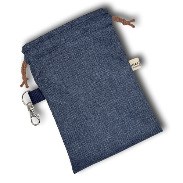 PooBag navy Leinenoptik