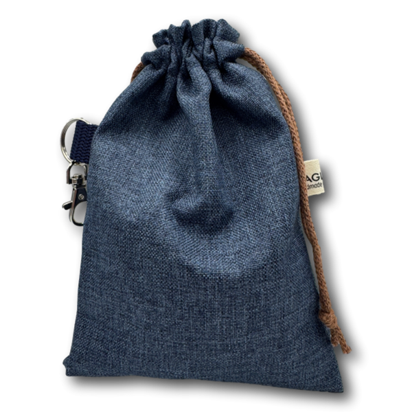 PooBag navy Leinenoptik