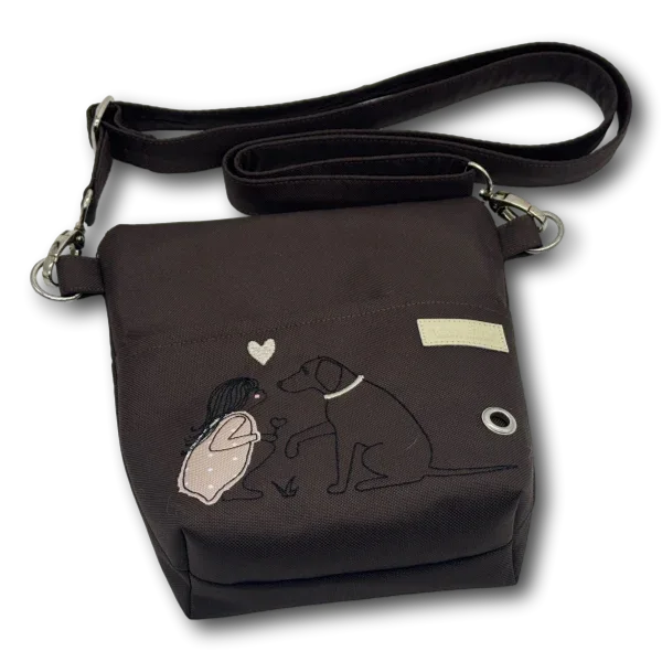 BT WuffBag Hundeliebe dunkelbraun beige - Beagletuff