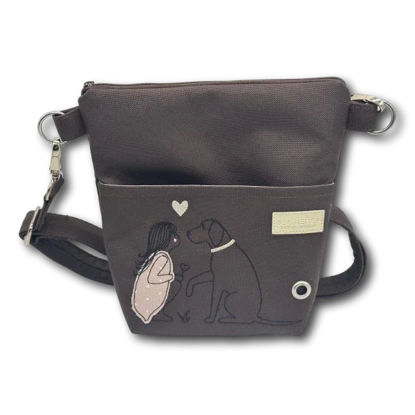 BT WuffBag Hundeliebe dunkelbraun beige - Beagletuff