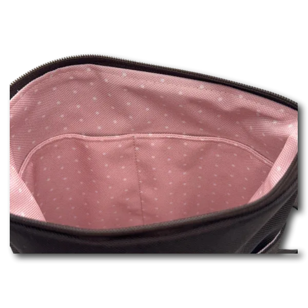 BT WuffBag Hundeliebe dunkelbraun rosa - Beagletuff