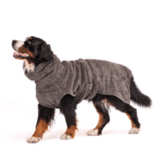 Lill's Hundebademantel aus Bio-Baumwolle "stone grey"