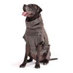 Lill's Hundebademantel aus Bio-Baumwolle "stone grey"